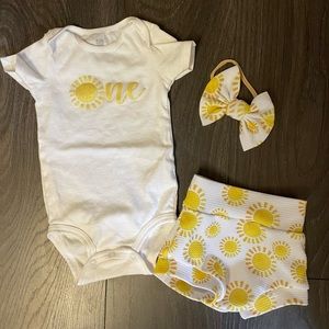 You are my sunshine 1st birthday outfit